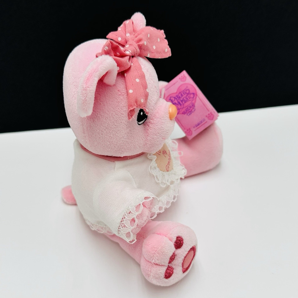 Precious Moments Tender Tails 'I Love My Grandma' Pink Teddy Bear Beanbag w/ Tag - Picture 5 of 11
